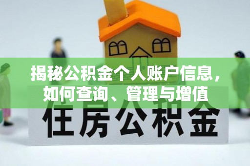 乌达揭秘公积金个人账户信息，如何查询、管理与增值