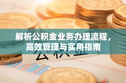 乌达解析公积金业务办理流程，高效管理与实用指南
