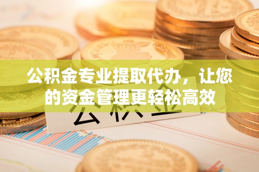 乌达公积金专业提取代办，让您的资金管理更轻松高效