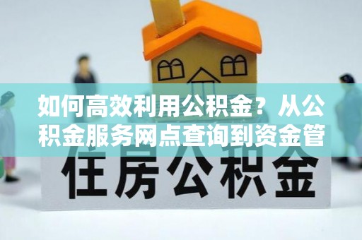乌达如何高效利用公积金？从公积金服务网点查询到资金管理全攻略